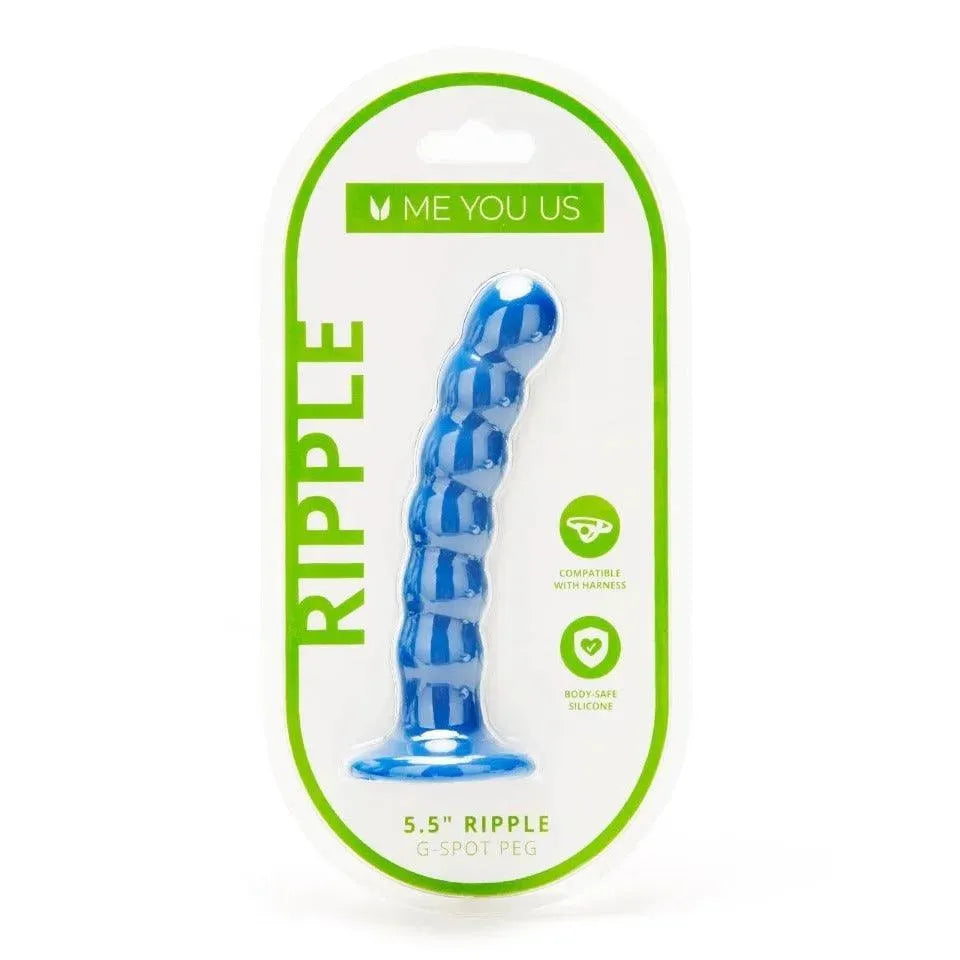 Me You Us 5.5 Inch Ripple G Spot Peg Dildo - Rapture Works