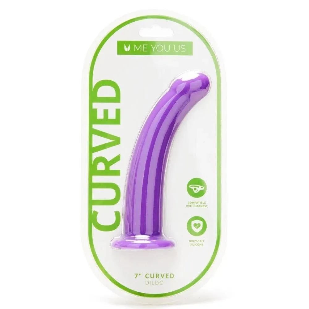 Me You Us 7 Inch Curved Silicone Dildo - Rapture Works
