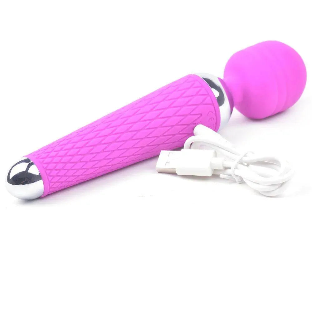 10 Speed Purple Rechargeable Magic Wand - Rapture Works