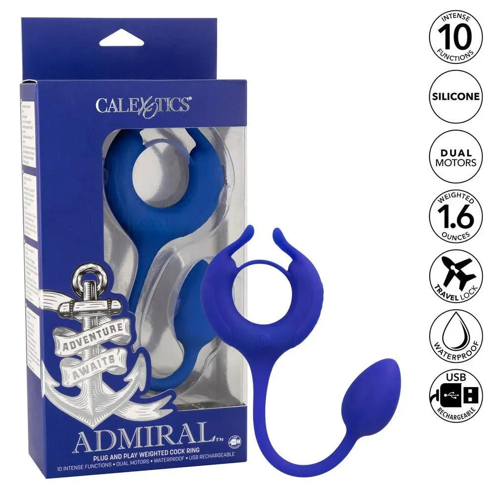Admiral Weighted Cock Ring and Egg - Rapture Works