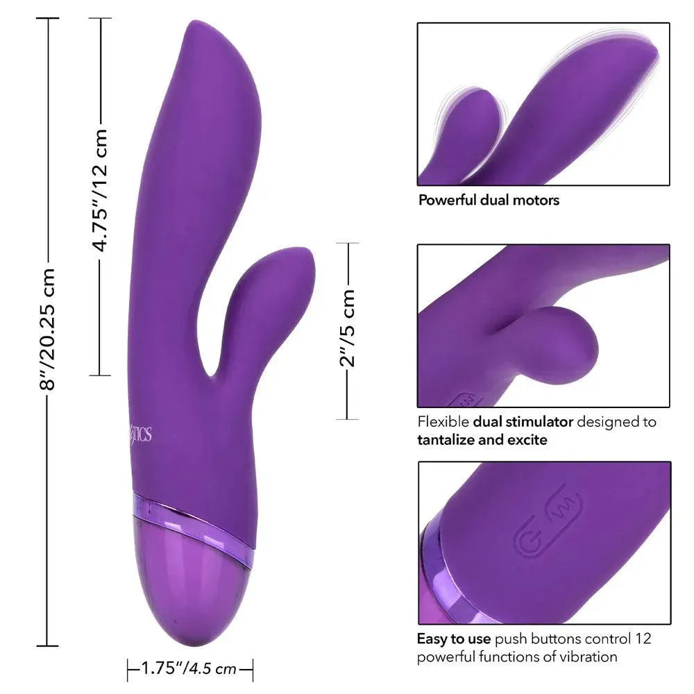 Aura Dual Lover Rechargeable Vibrator - Rapture Works