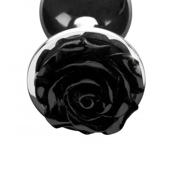 Booty Sparks Black Rose Anal Plug Medium - Rapture Works