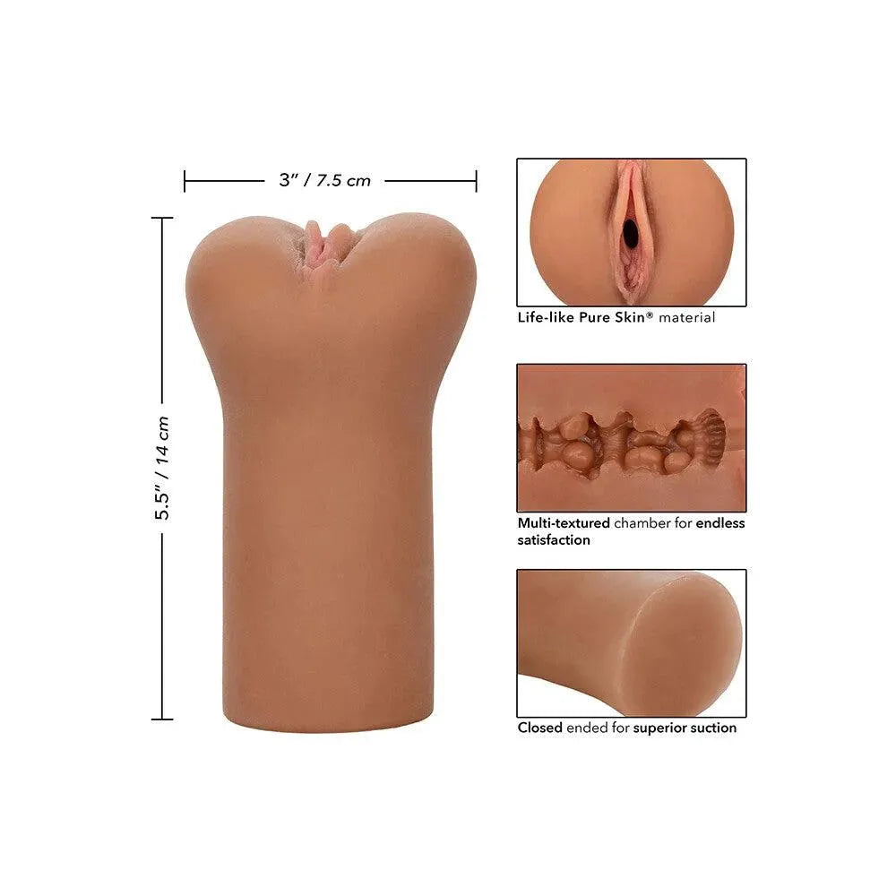 Boundless Vulva Masturbator Flesh Brown - Rapture Works