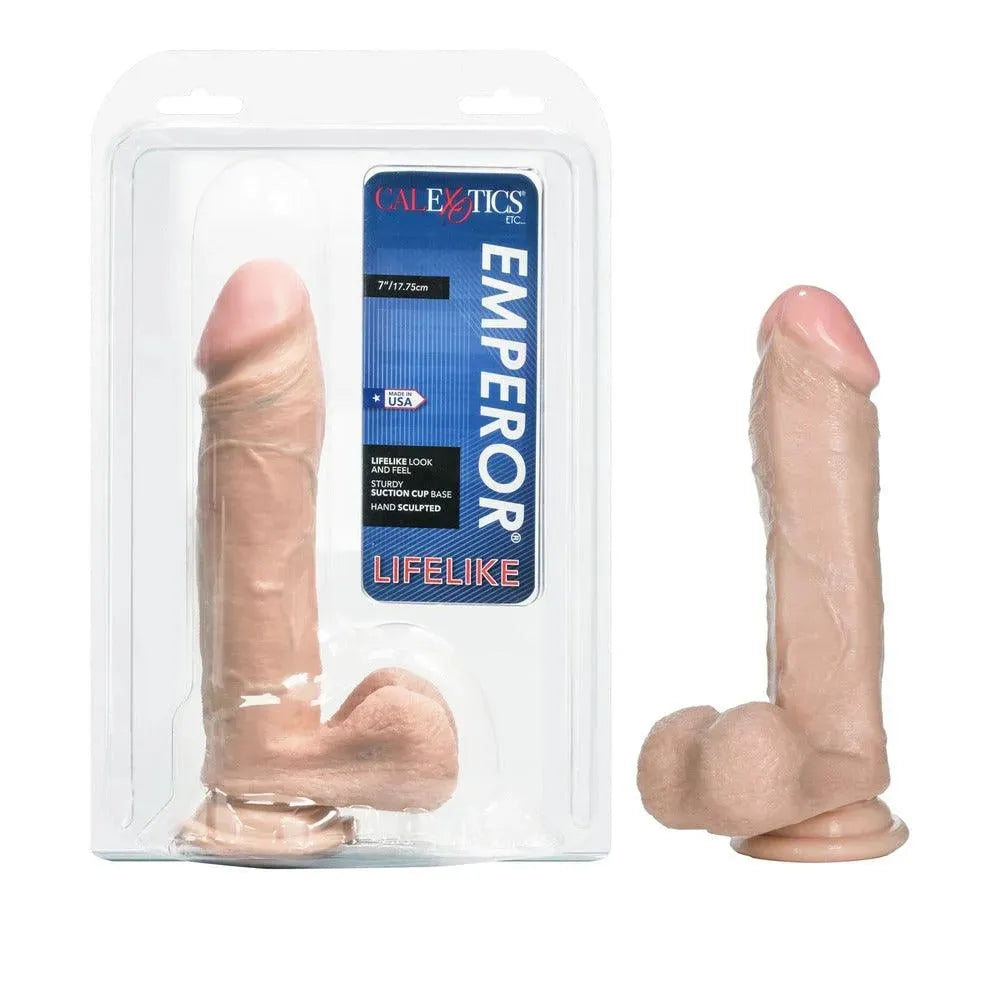 Emperor 7 Inch Life Like Dildo Ivory - Rapture Works