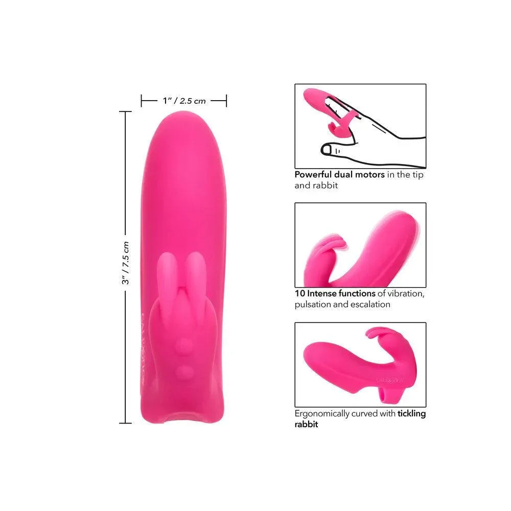 Marvelous Pleaser Rabbit Finger Vibrator - Rapture Works
