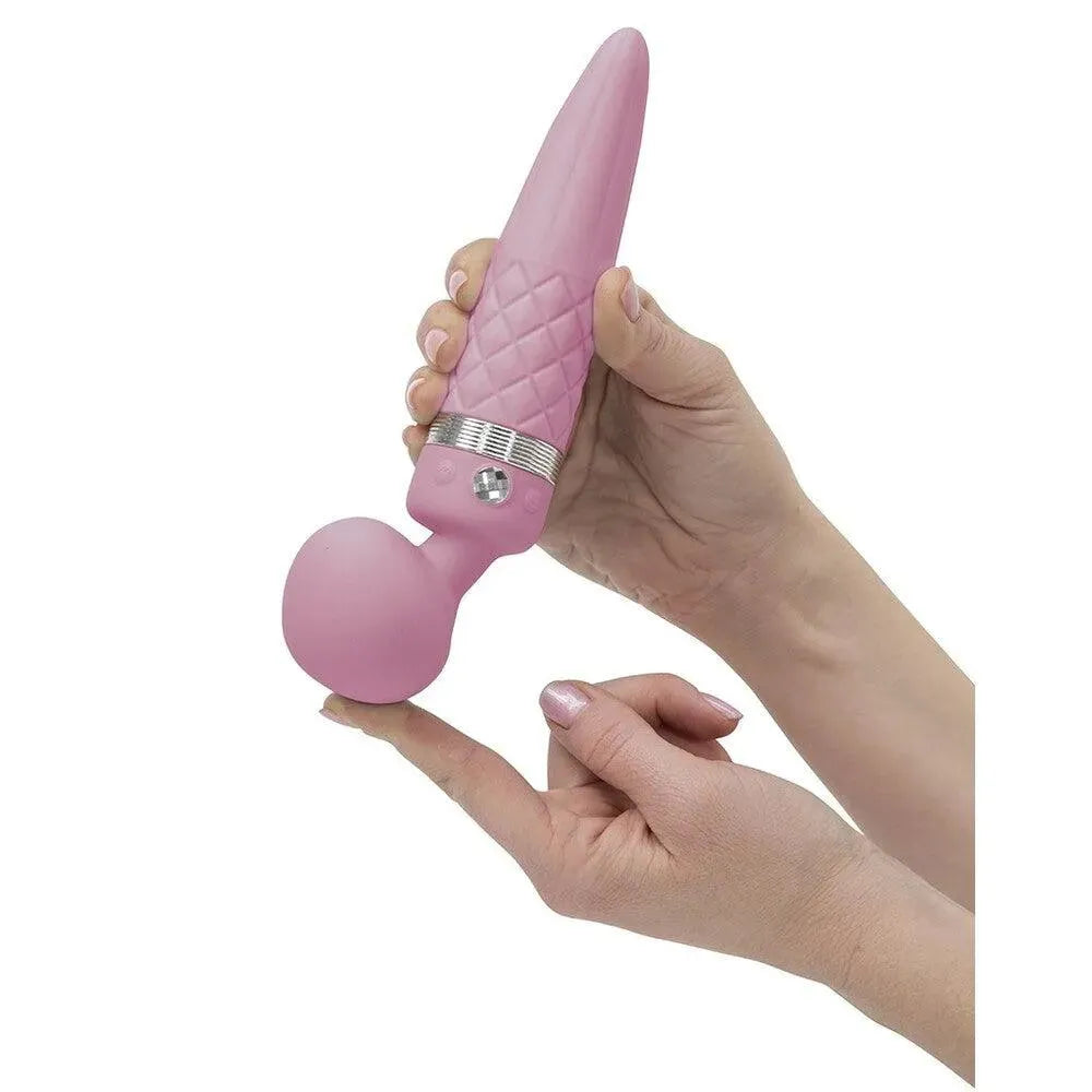 Pillow Talk Sultry Wand Massager Pink - Rapture Works