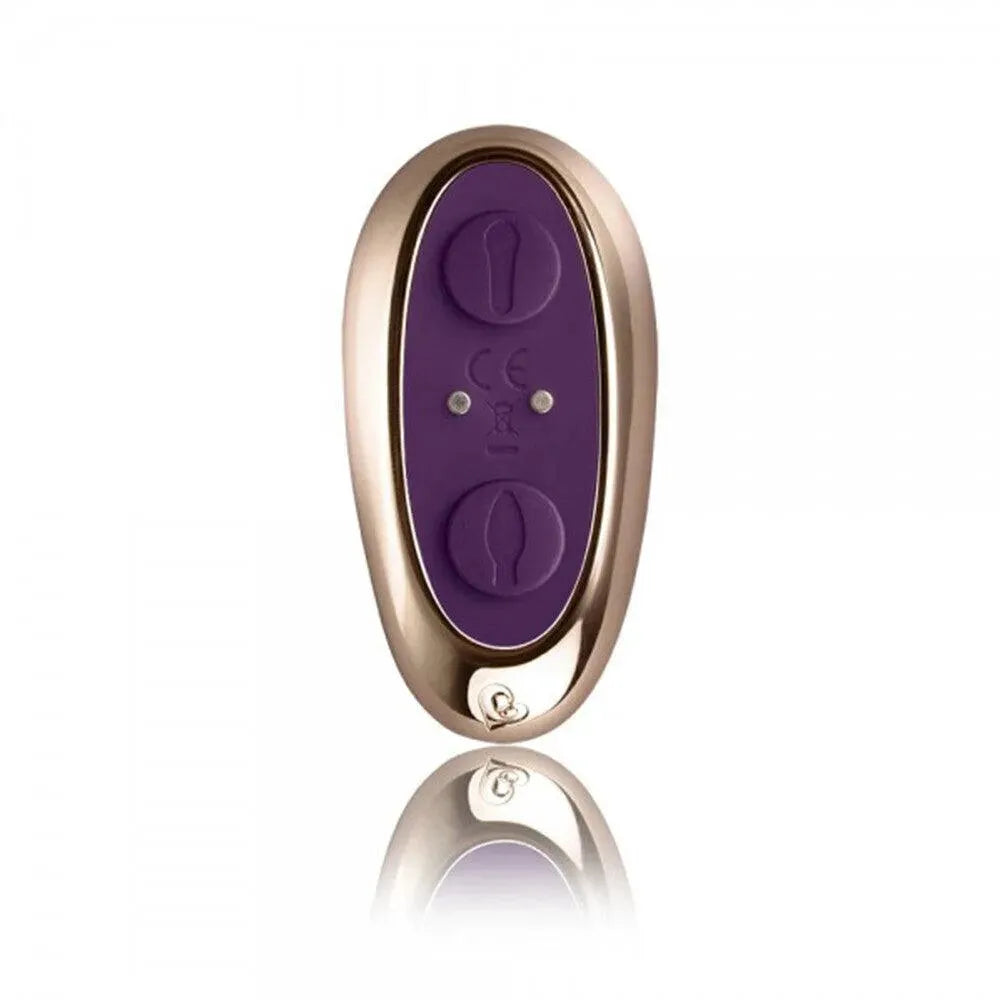Rocks Off Cocktail Remote Control Couple's Vibe Purple - Rapture Works