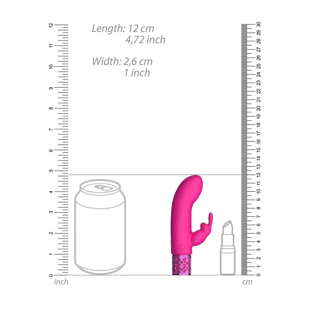 Royal Gems Dazzling Rechargeable Rabbit Bullet Pink - Rapture Works