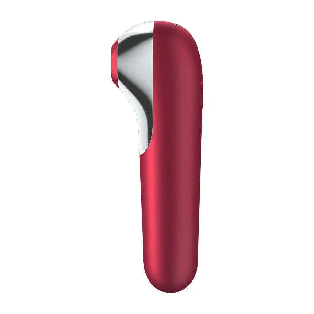 Satisfyer App Enabled Dual Love Clitoral Massager Red - Rapture Works