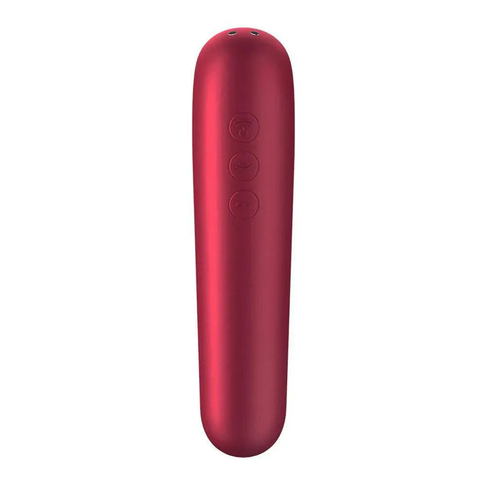 Satisfyer App Enabled Dual Love Clitoral Massager Red - Rapture Works