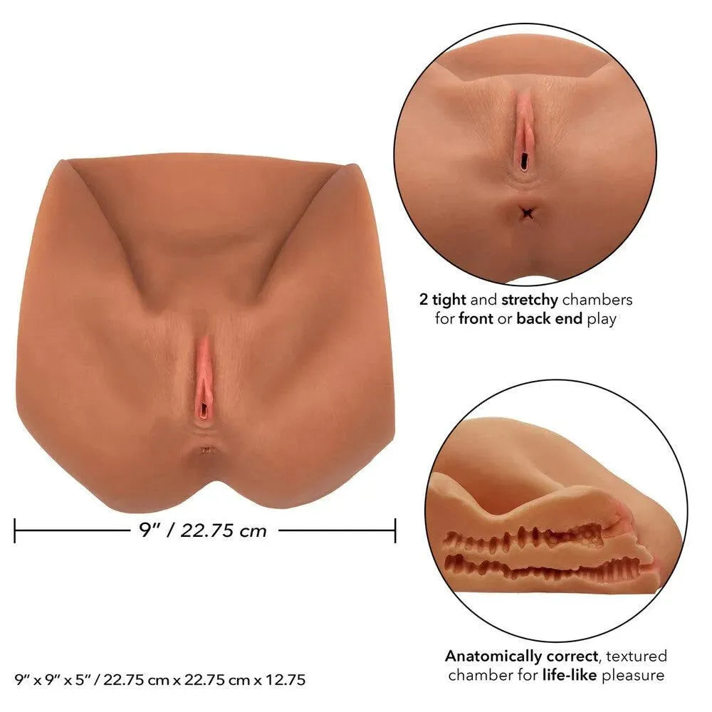 Stroke It Life Size Pussy Flesh Brown - Rapture Works