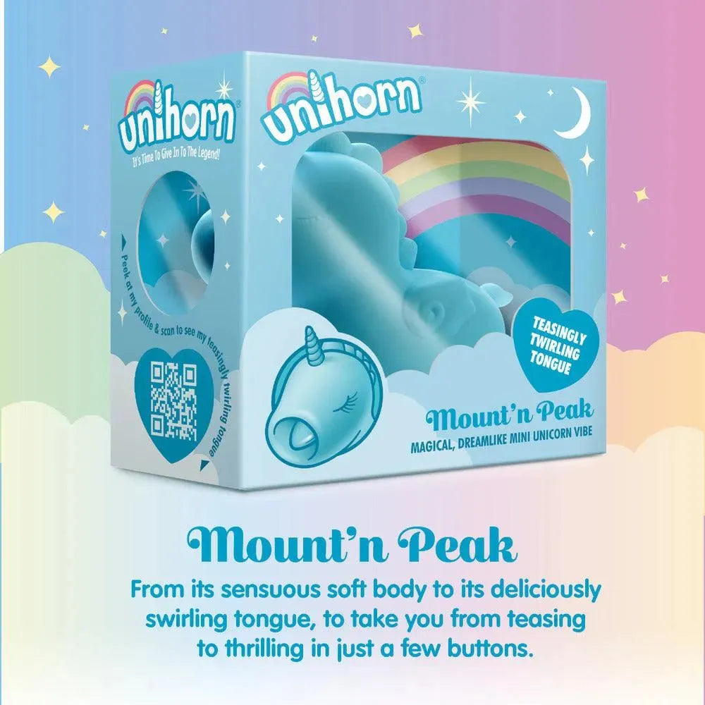 Unihorn Mountn Peak Twirling Tongue Unicorn Vibe - Rapture Works