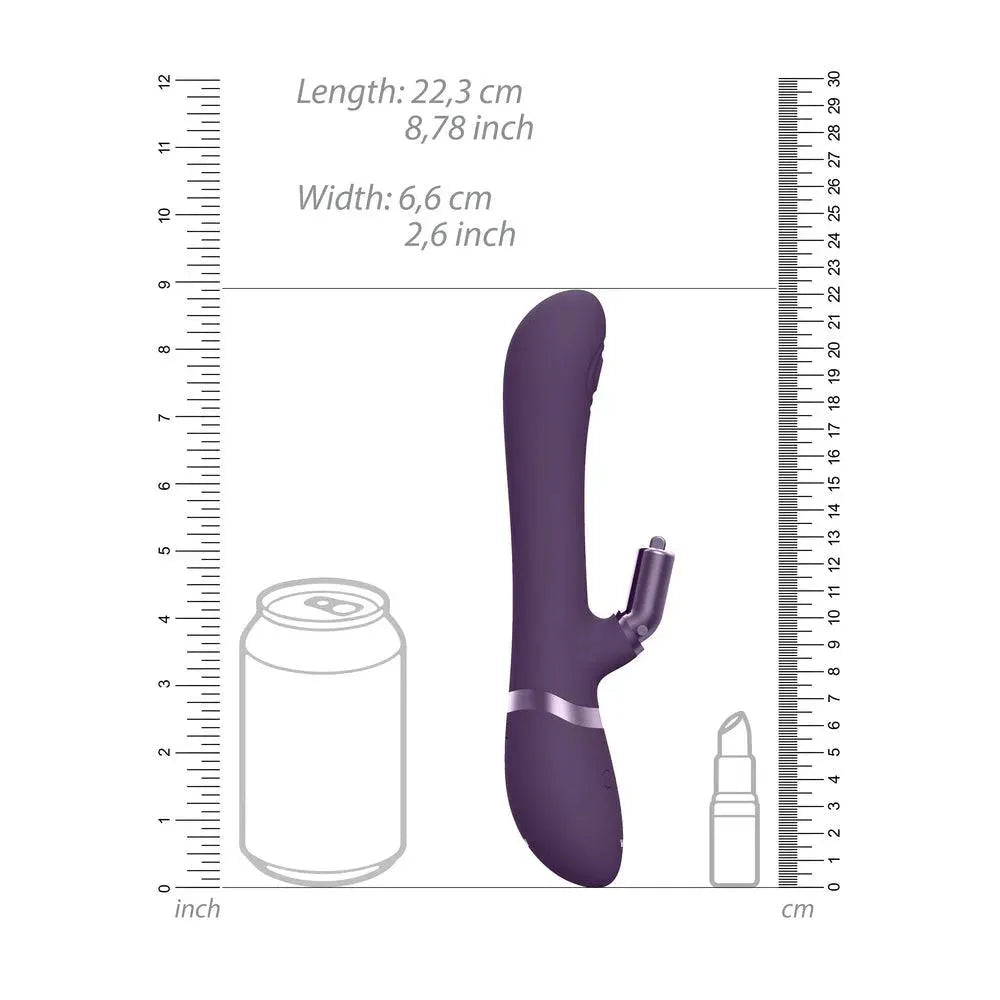 Vive Etsu Interchangeable Rabbit Vibrator Purple - Rapture Works