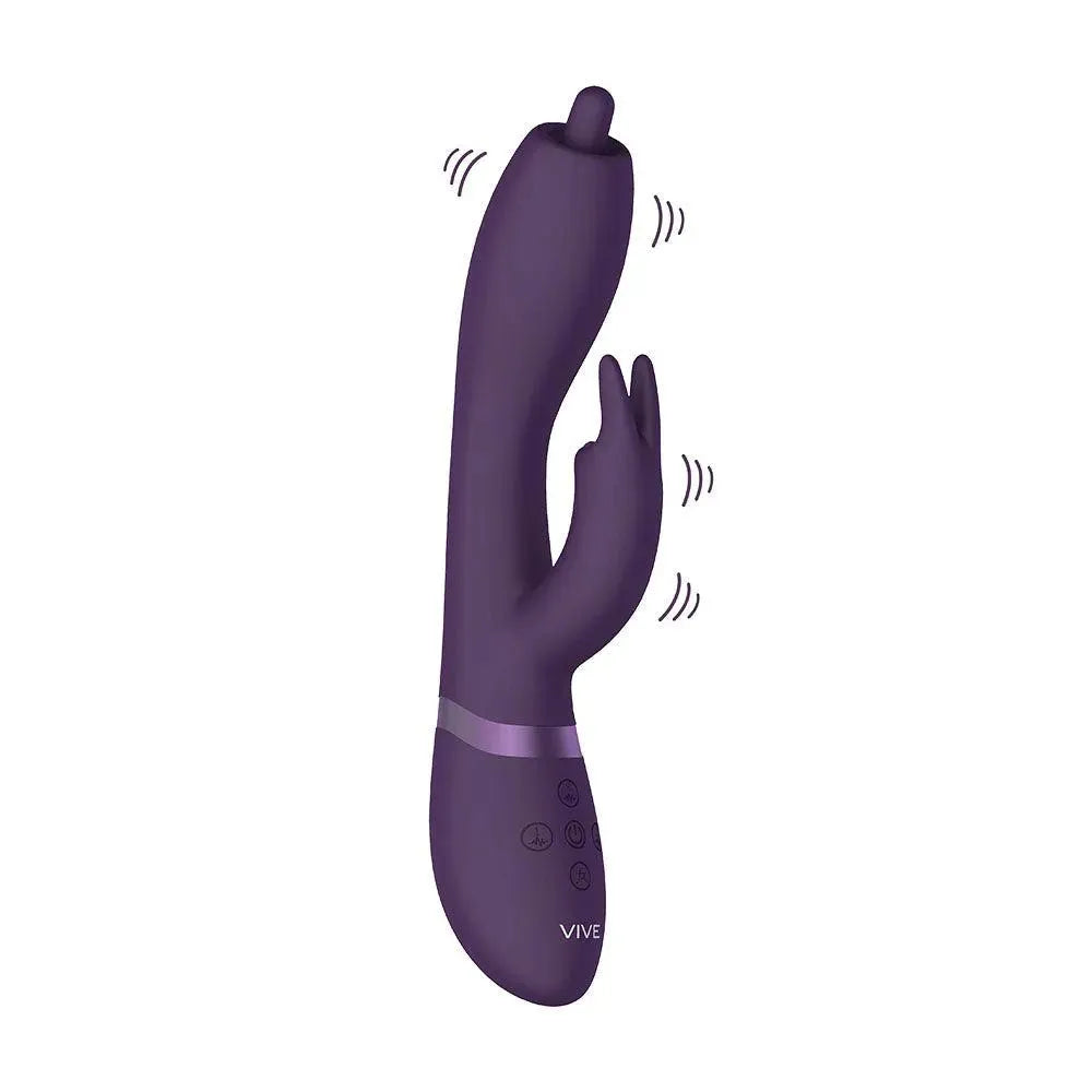 Vive Nilo Purple Pinpoint Rotating G-Spot Rabbit - Rapture Works