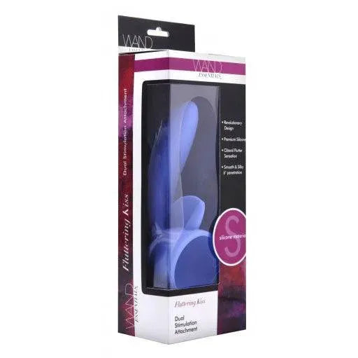 Wand Essentials Fluttering Kiss Dual Stimlation Attachment - Rapture Works