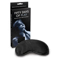 FIFTY DAYS OF PLAY - SENSUOUS SATIN BLACK BLINDFOLD