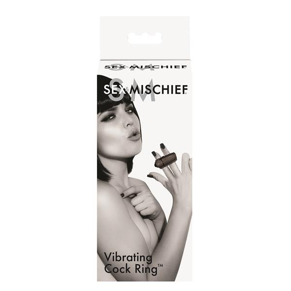 Sex & Mischief Vibrating Cock Ring in Clear