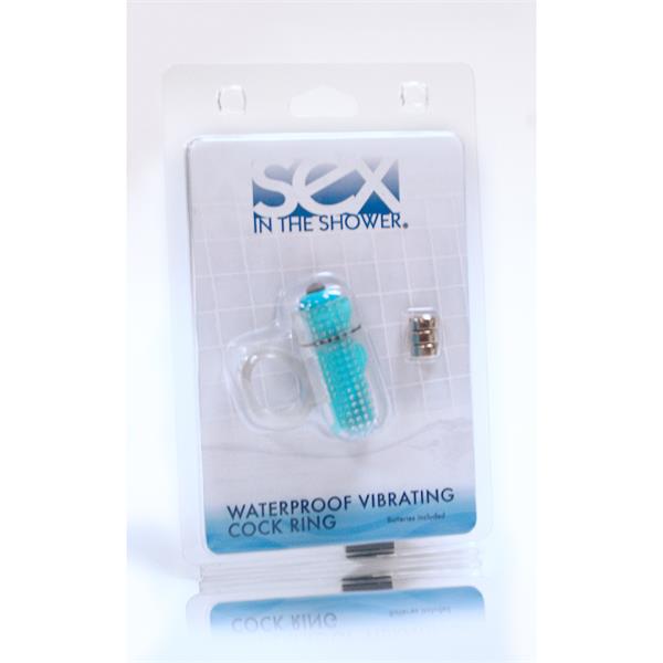 Sportsheets SITS Waterproof Vibrating Cock Ring in Clear/Blue