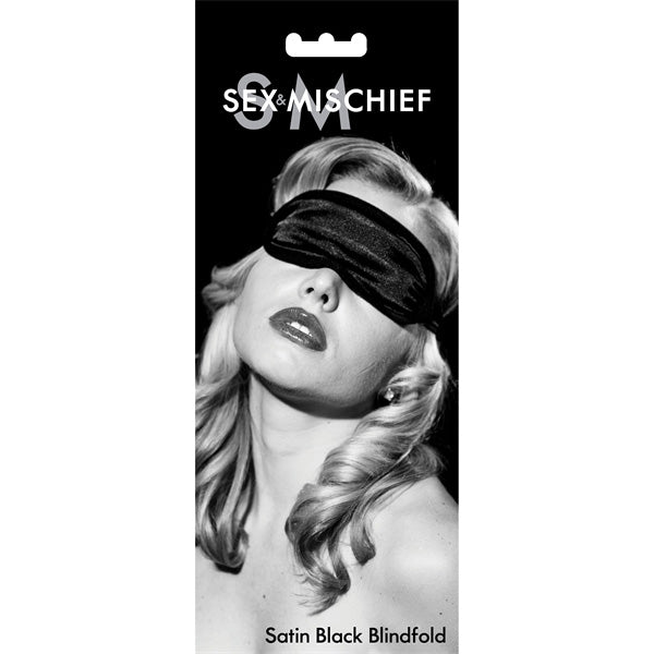 Satin Blindfold in Black 