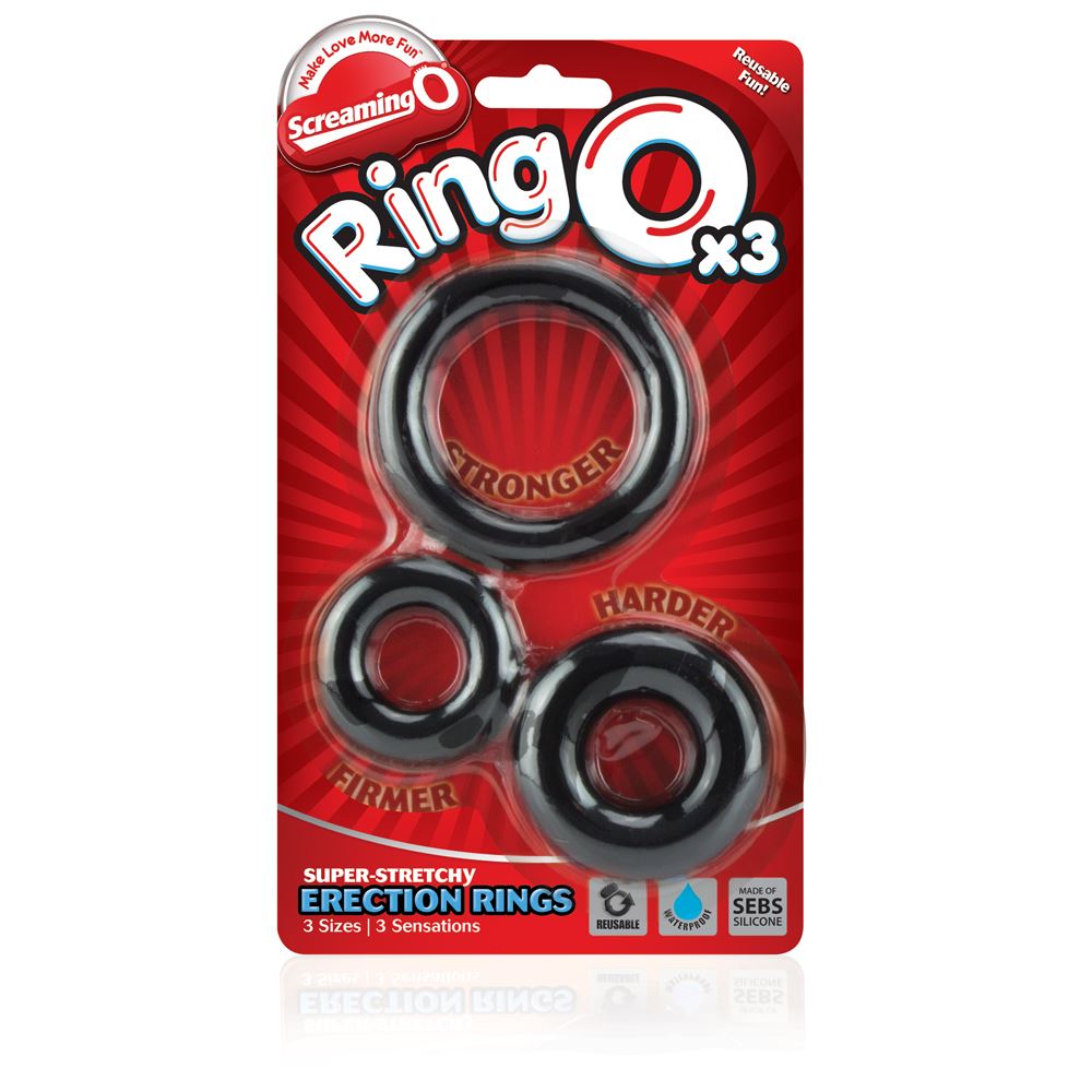 Screaming O Ring O x3 in Black 