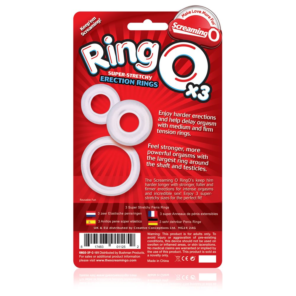 Screaming O Ring O x3 in Clear – alternate product view 
