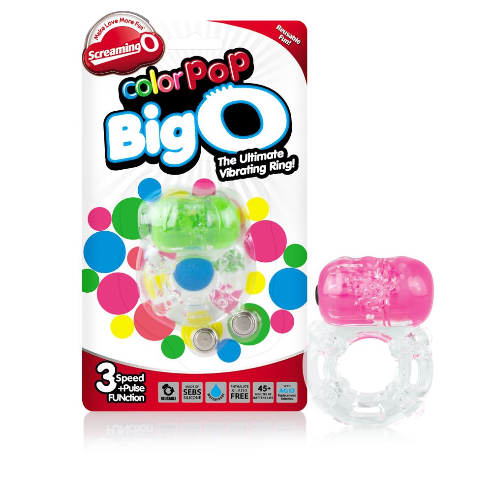 Screaming O ColorPoP BigO Ring in Green – alternate product view