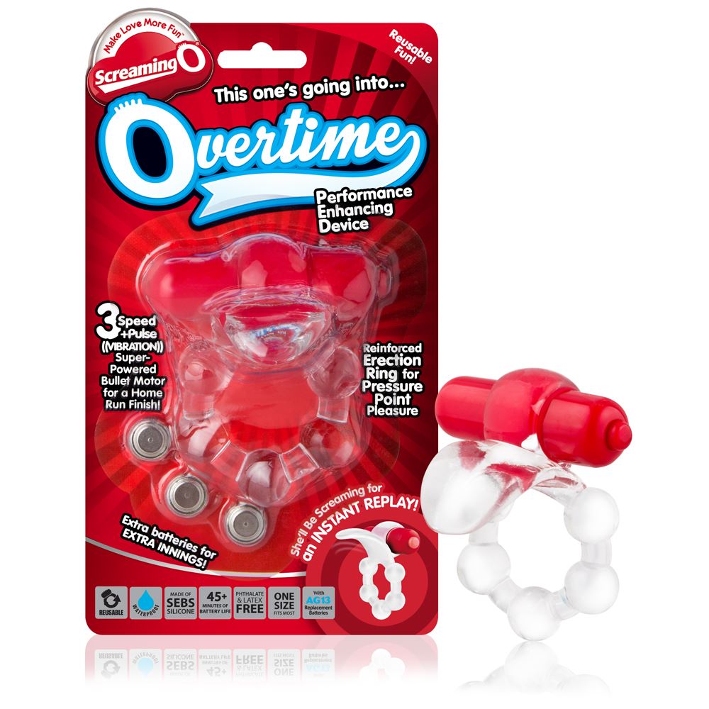 Screaming O Overtime Performance Enhancing Device in Red