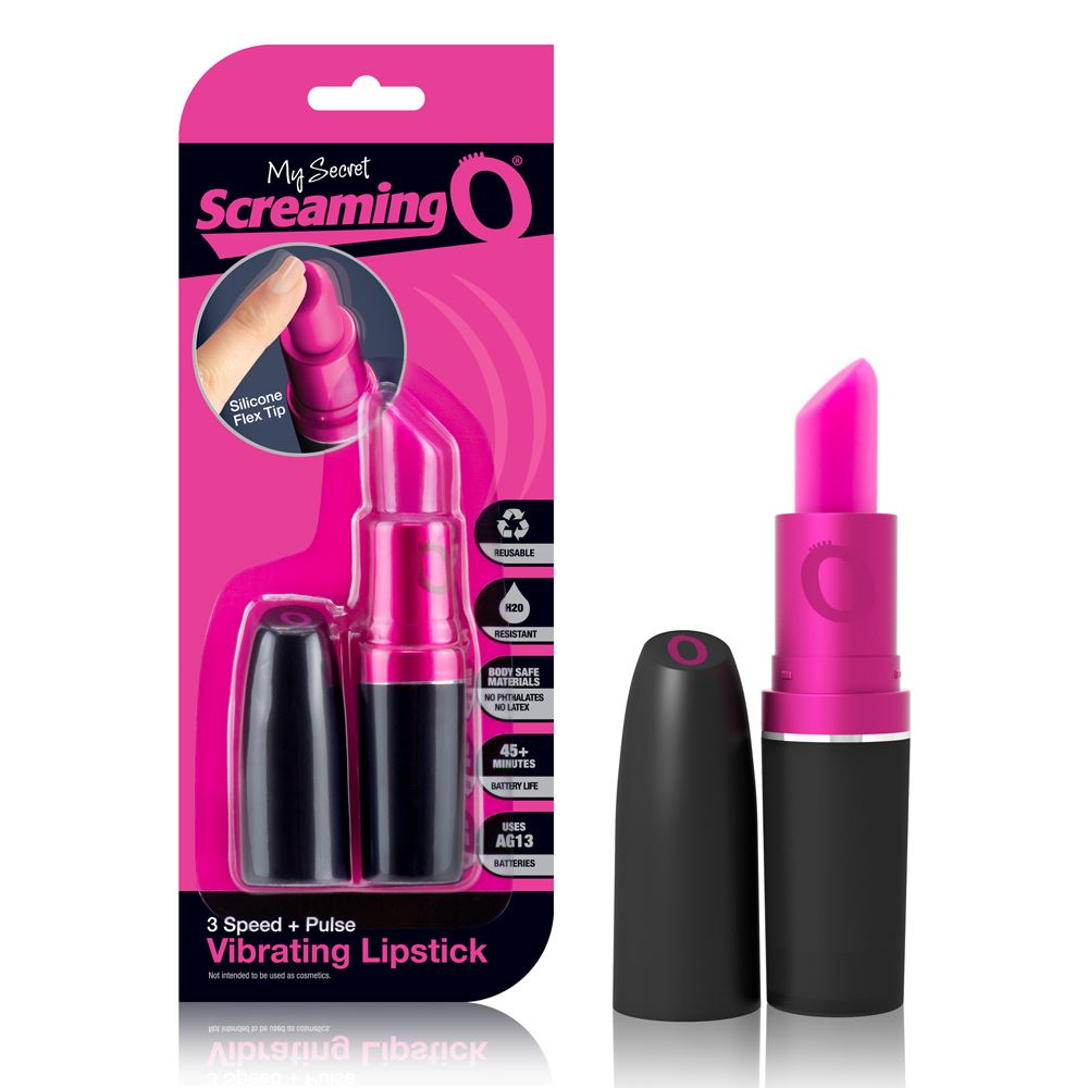 My Secret Screaming O® Vibrating Lipstick in Pink and Black