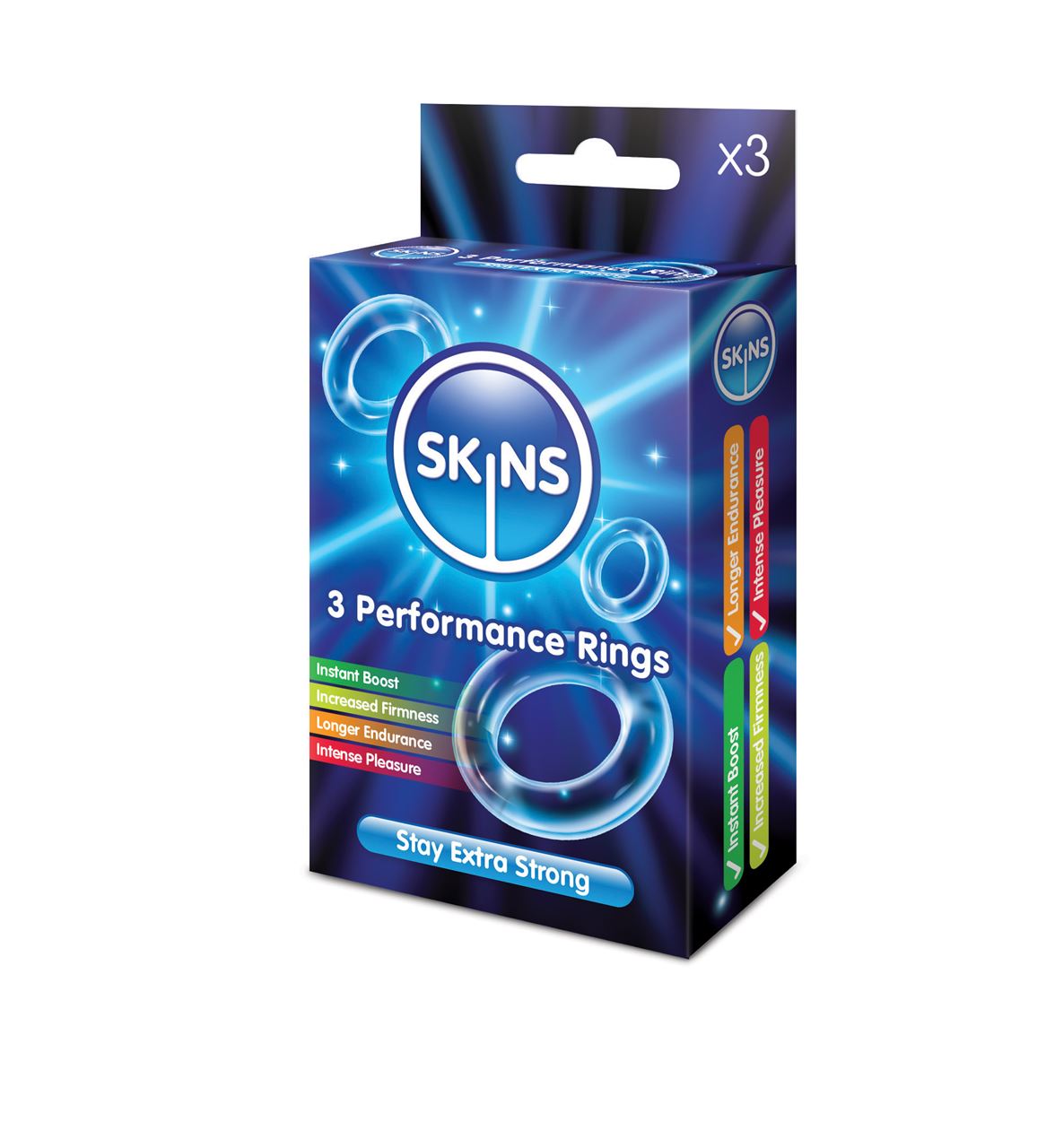 Skins Performance Ring (3 Pack) in Clear – alternate product view