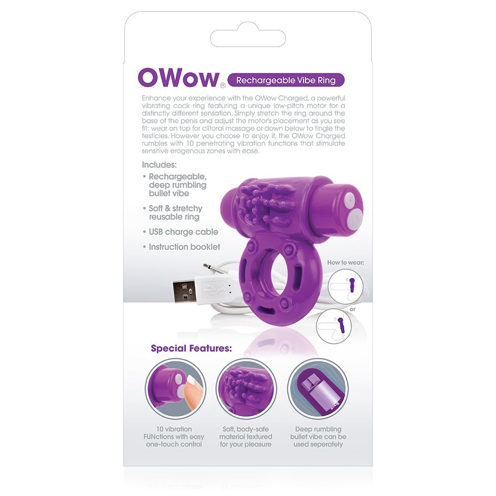Screaming O Charged O Wow Ring in Purple – product detail view