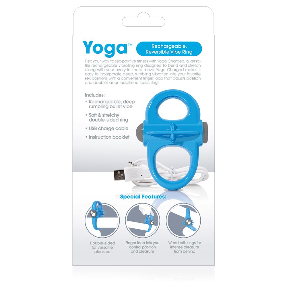 Screaming O Charged YOGA Ring in Blue – product detail view 