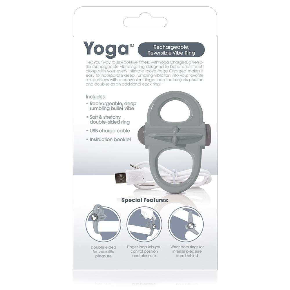 Screaming O Charged YOGA Ring in Grey – product detail view 