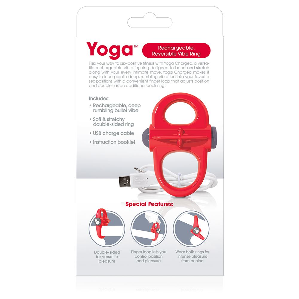 Screaming O Charged YOGA Ring in Red – product detail view 