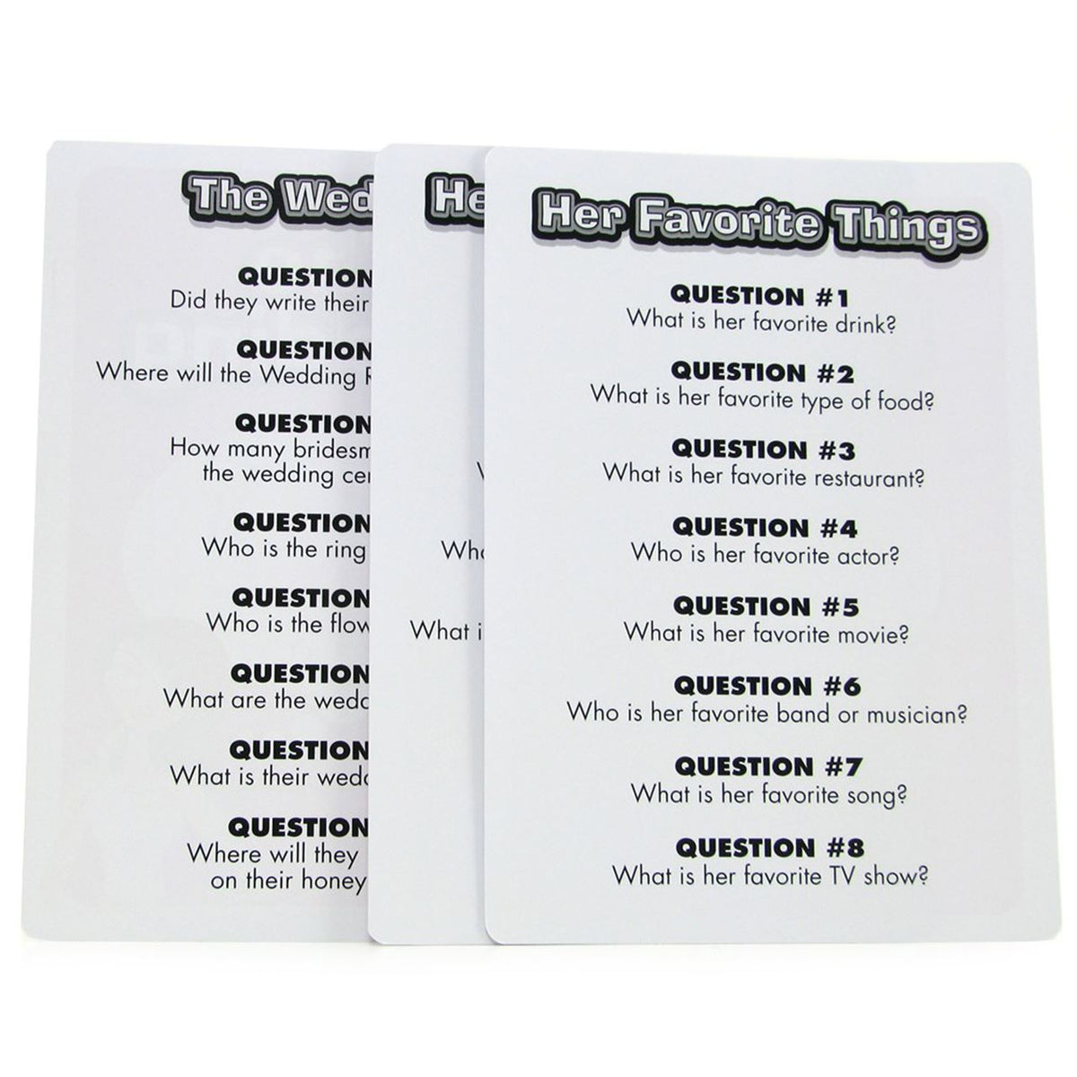 Ball &amp; Chain How Well Do You Know The Bride? Game – additional product view