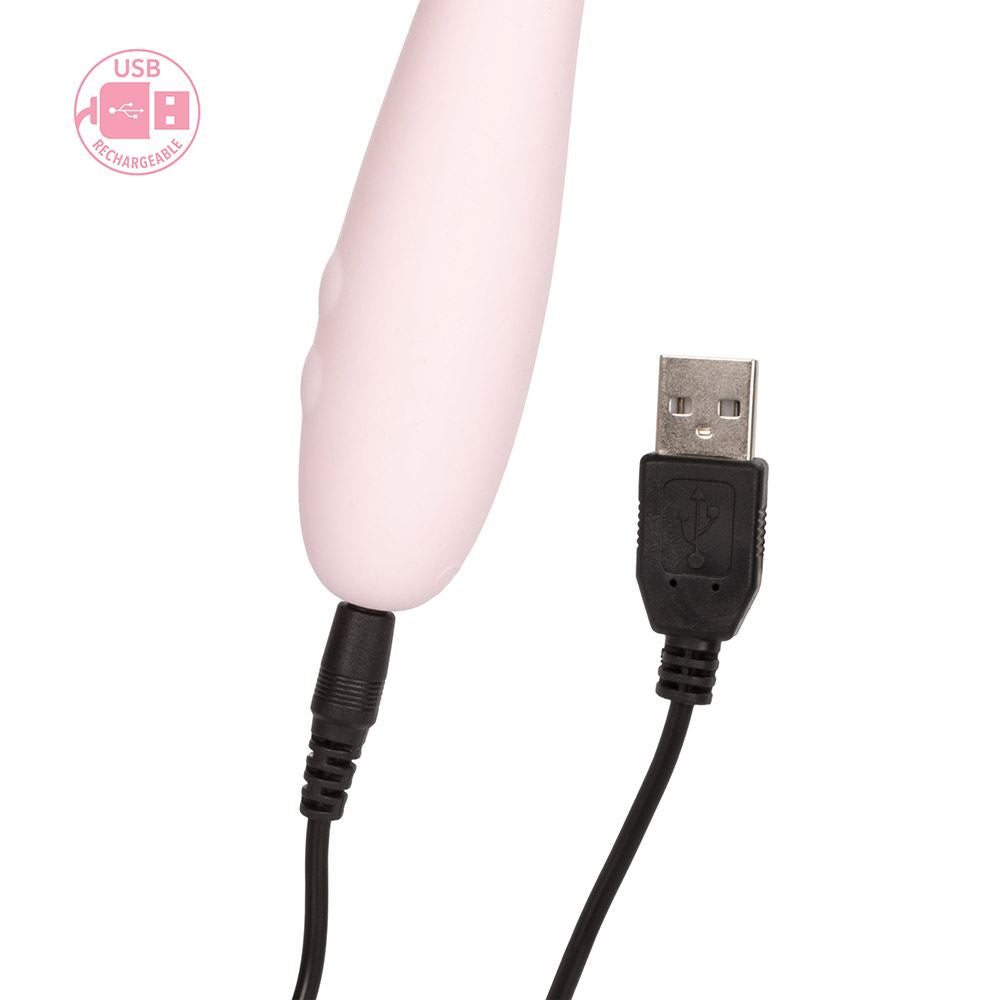 California Exotics Inspire® Vibrating Tulip Wand in Pink – product detail view