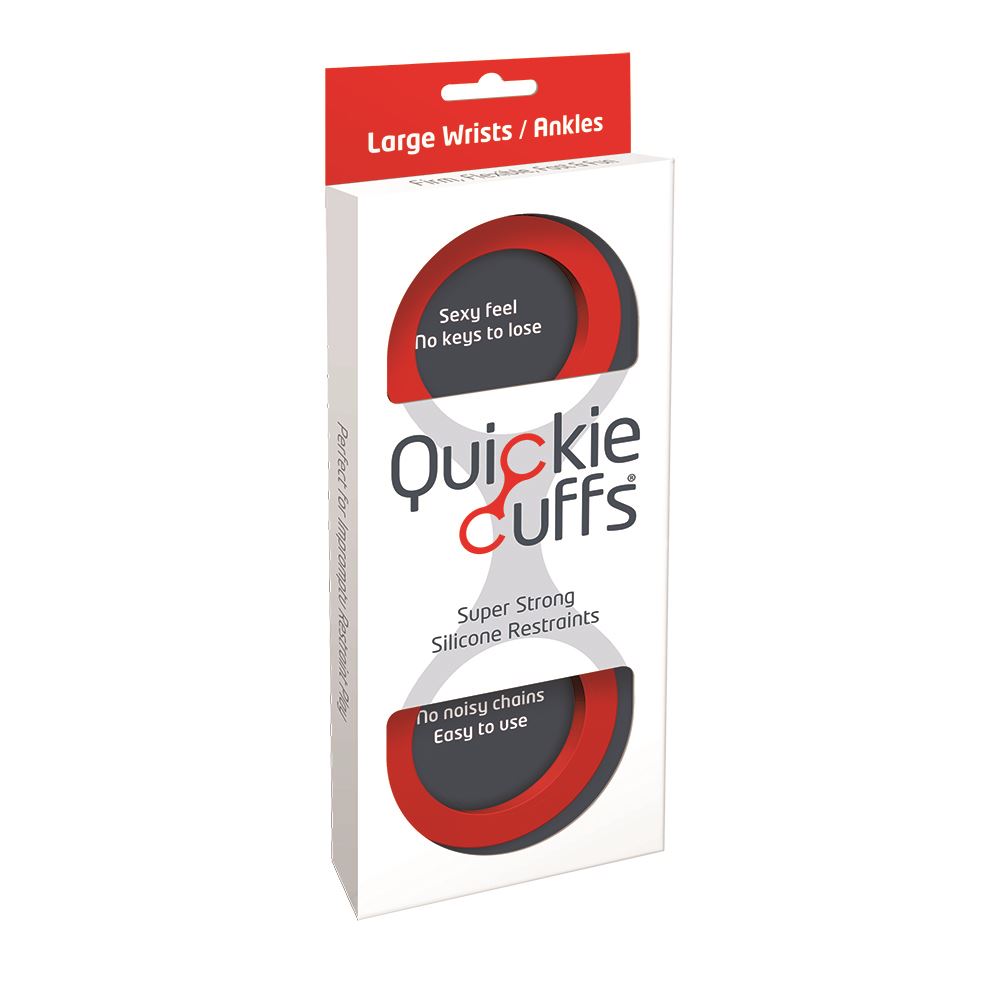 Quickie Cuffs – Large – Red – product image 1 