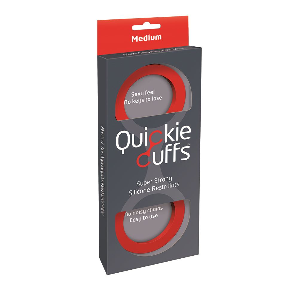 Quickie Cuffs – Medium – Red – product image 1 