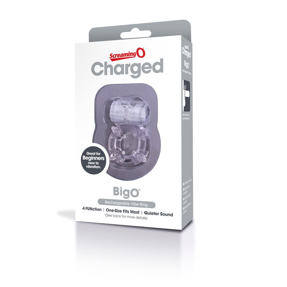 Screaming O Charged BigO Ring in Clear – alternate product view #Colour_Clear