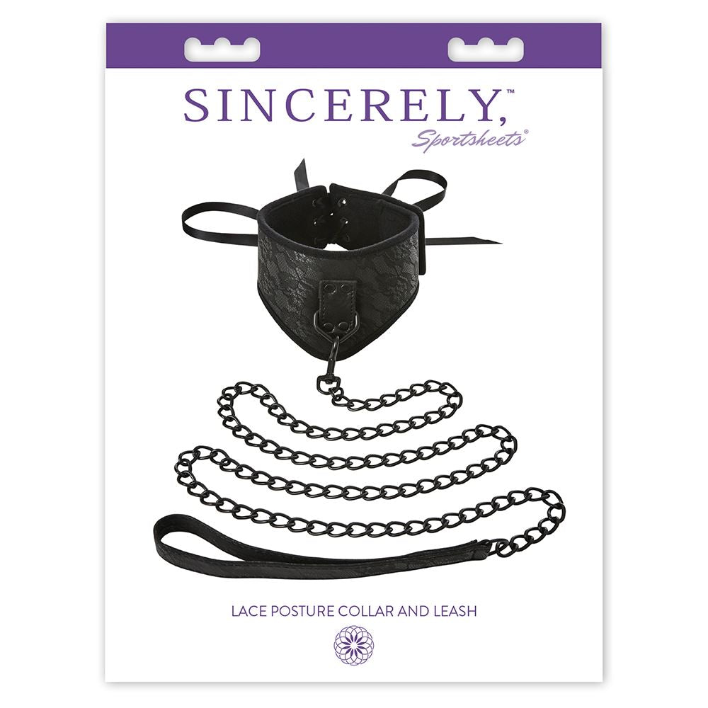 Sincerely®  Lace Posture Collar &amp; Leash