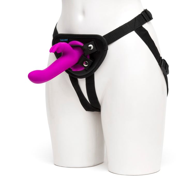 Happy Rabbit Strap-On Kit in Purple – with retail packaging