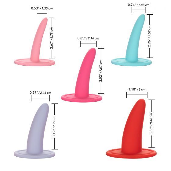 She-ology® 5-piece Wearable Vaginal Dilator Set – product detail view