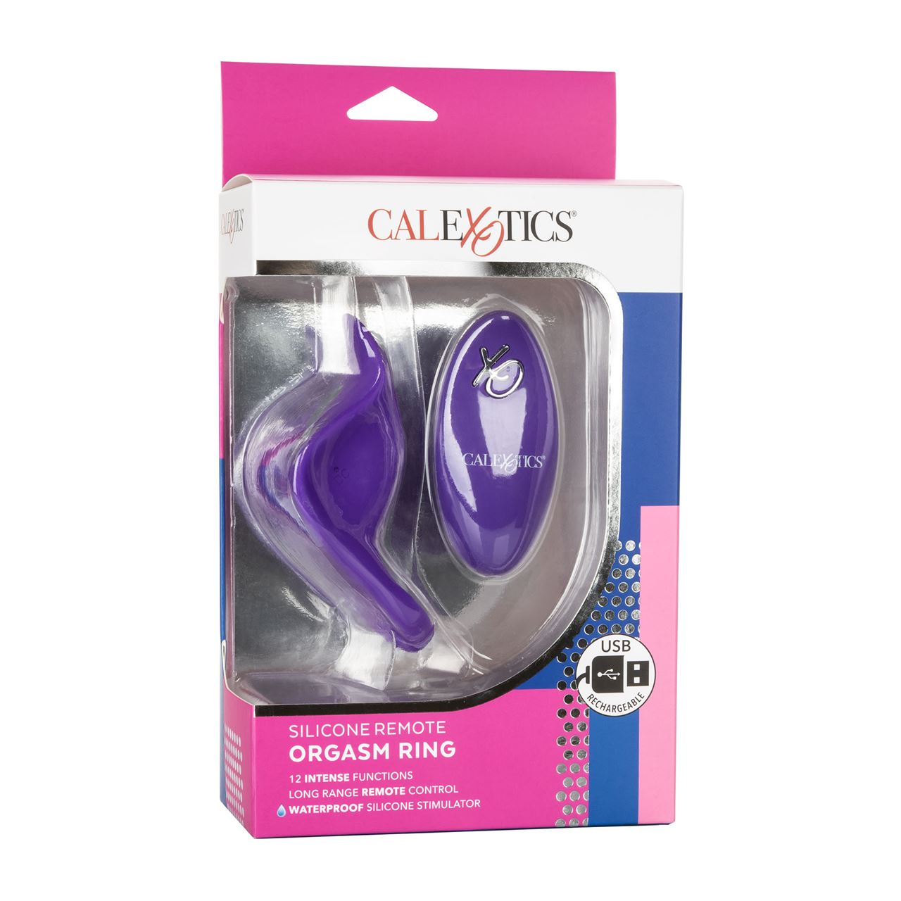 California Exotics Silicone Remote Orgasm Ring in Purple – alternate product view