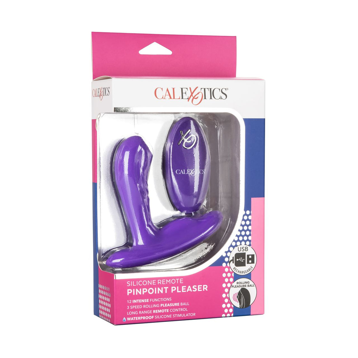 California Exotics Silicone Remote Pinpoint Pleaser in Purple – alternate product view
