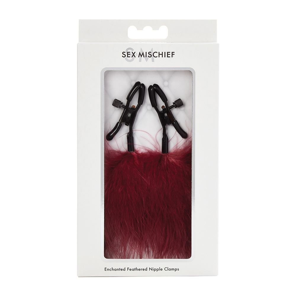 Enchanted Feathered Nipple Clamps - product view