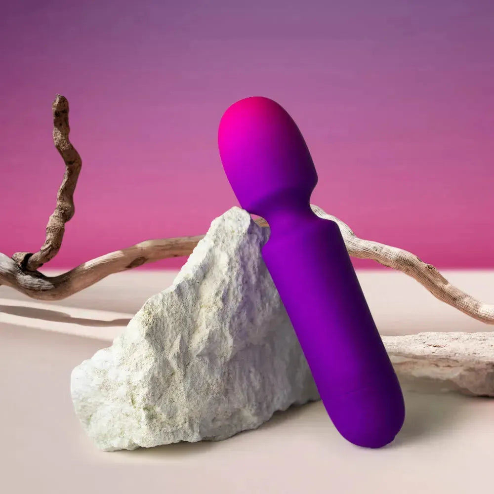 Rocks Off Glo-Girl Wand - Mini 10-Function, Waterproof, Flexible Silicone Wand, Perfect for Precision Stimulation