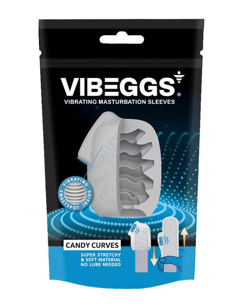 Vibeggs Candy Curves in White – angled view