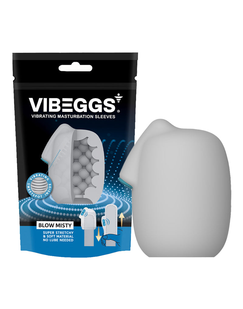 Vibeggs Blow Misty in White – angled view