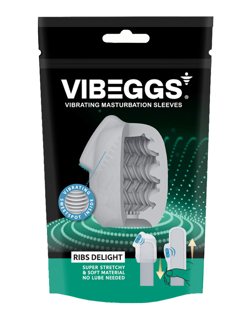 Vibeggs Ribs Delight in White – angled view