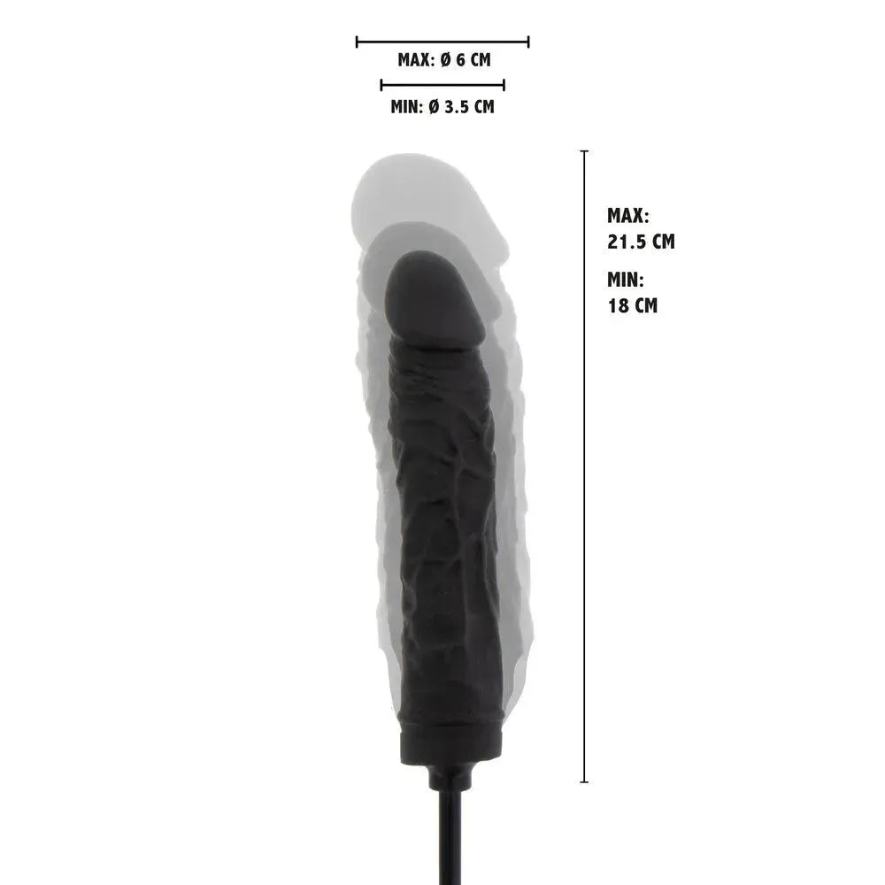 Hidden Desire Extreme Inflatable Dong 8.5&quot; – Expandable Silicone Anal Toy