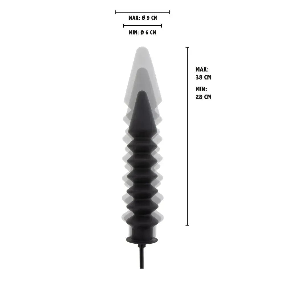 Hidden Desire Extreme Ribbed Inflatable Plug - Expert Size 28–38cm